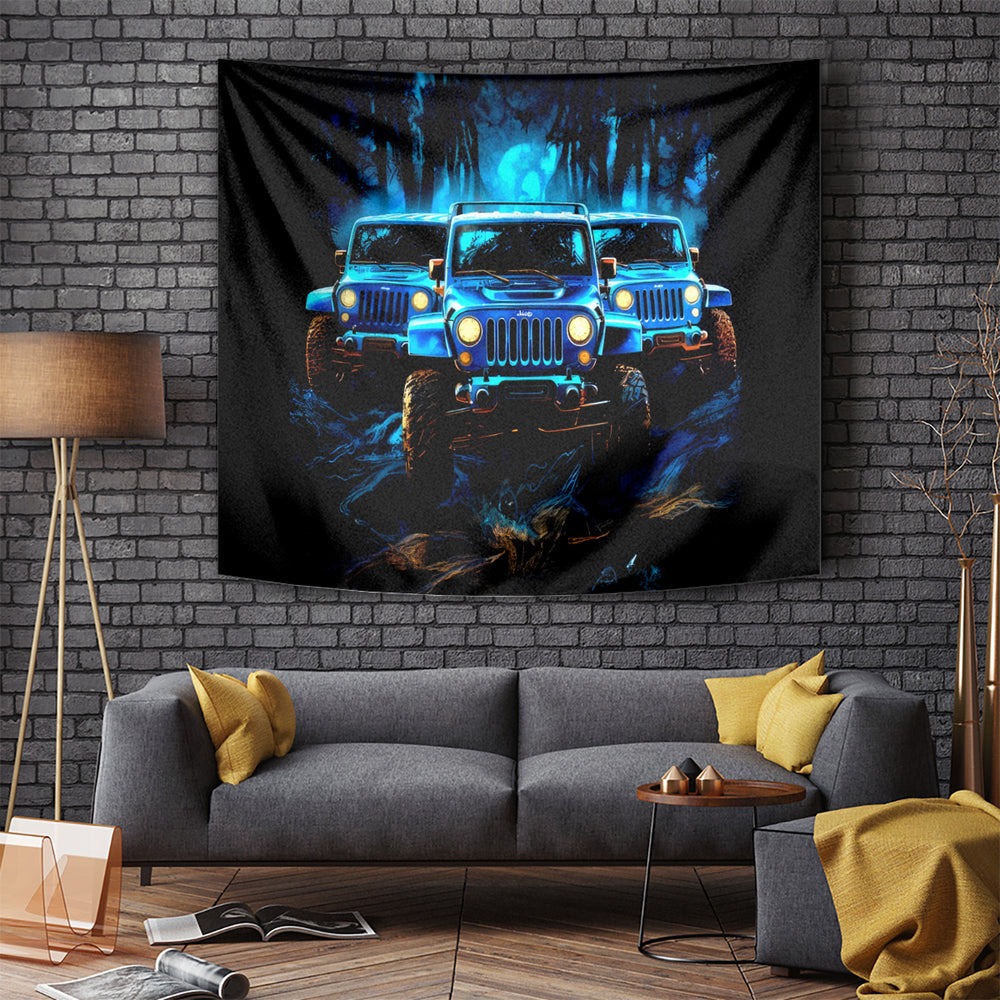 Blue Jeep Tapestry If You Don't Own One You 'll Never Understand DT01