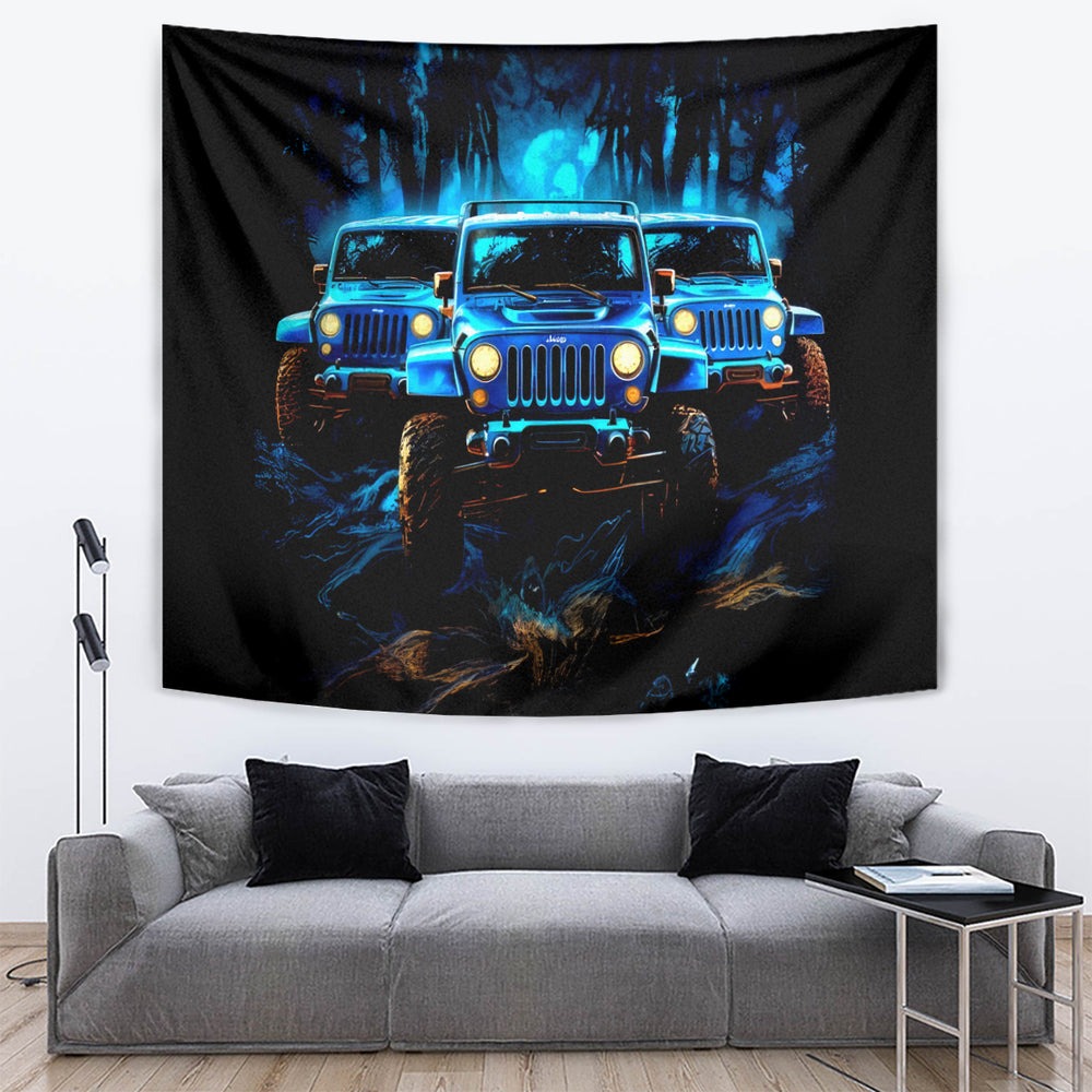 Blue Jeep Tapestry If You Don't Own One You 'll Never Understand DT01