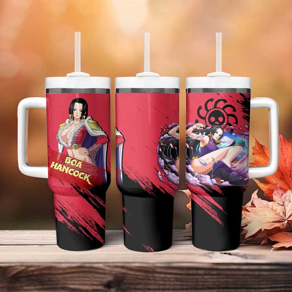 Boa Hancock - One Piece Tumbler With Handle Anime Style TS04 Boa Hancock - One Piece Tumbler With Handle Anime Style TS04