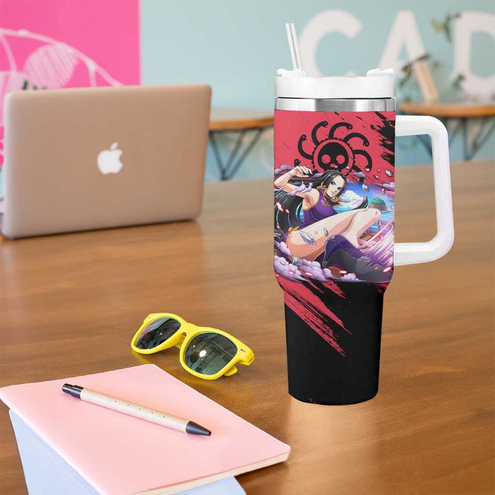 Boa Hancock - One Piece Tumbler With Handle Anime Style TS04 Boa Hancock - One Piece Tumbler With Handle Anime Style TS04