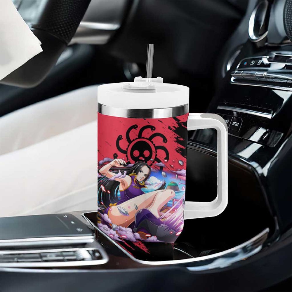 Boa Hancock - One Piece Tumbler With Handle Anime Style TS04 Boa Hancock - One Piece Tumbler With Handle Anime Style TS04