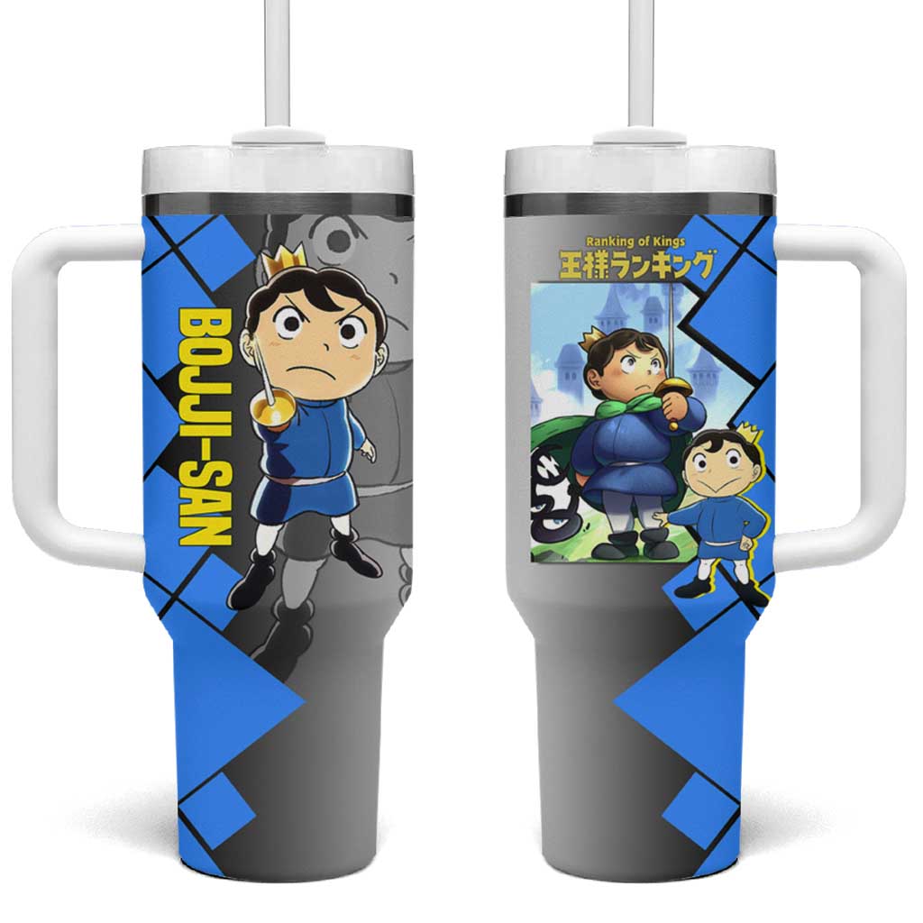 Boji San Ranking of Kings Tumbler With Handle with Brave Hero Pose and Courageous Adventure Design TS04