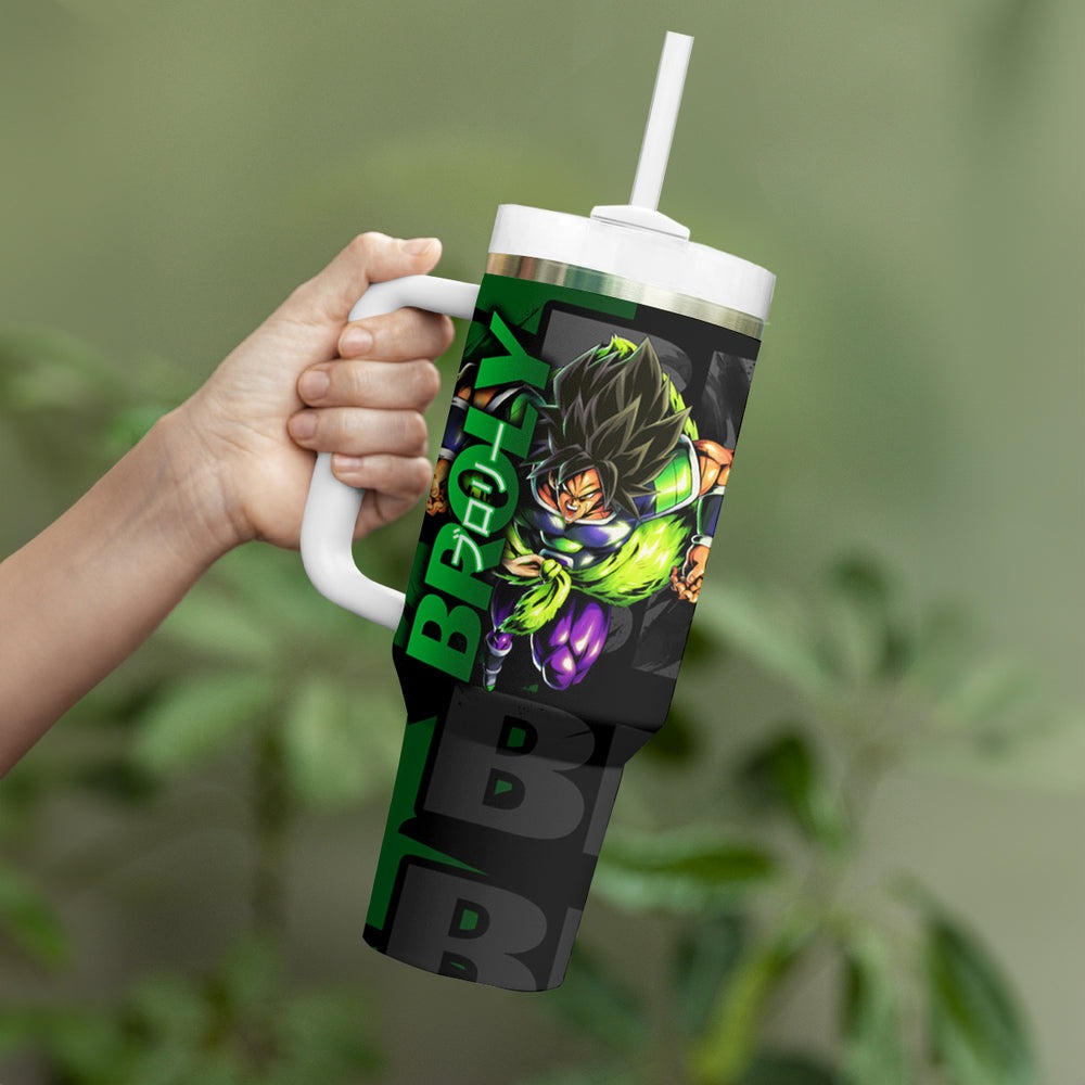 Broly - Dragon Ball Tumbler With Handle Anime Style TS04 Broly - Dragon Ball Tumbler With Handle Anime Style TS04