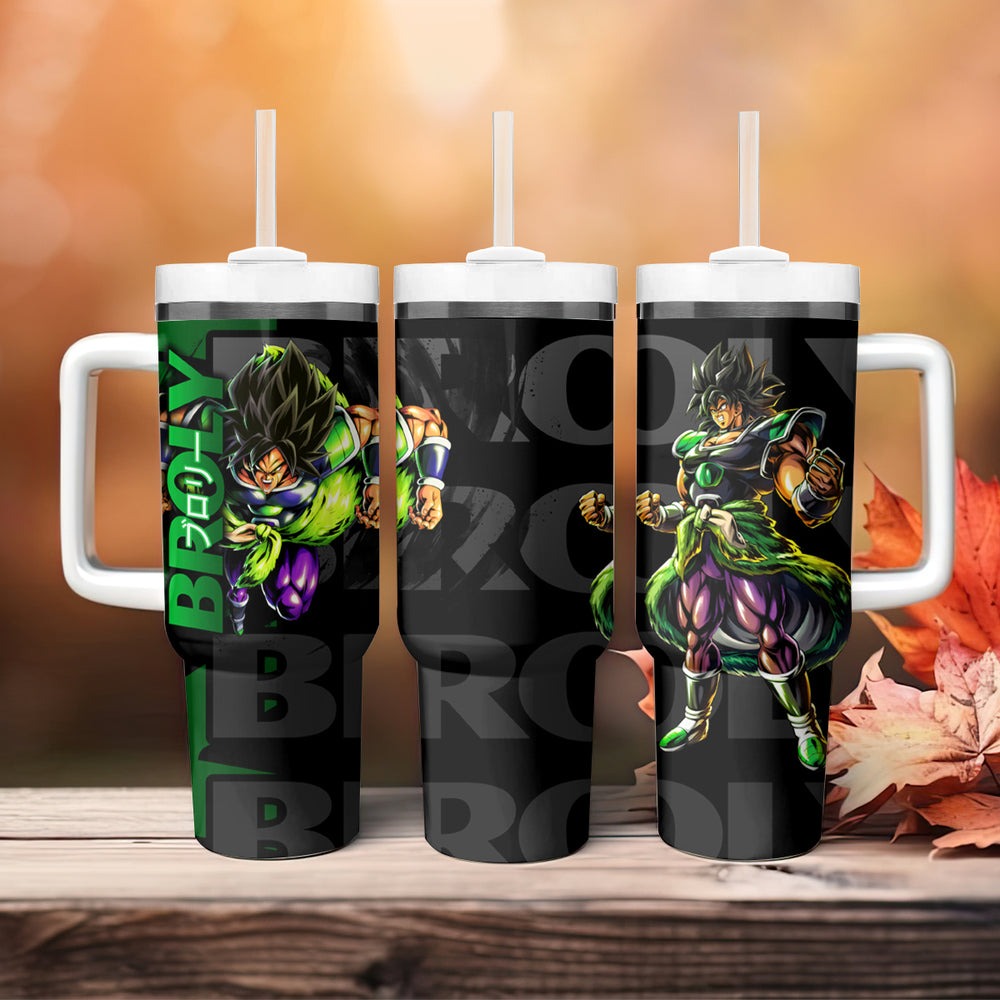 Broly - Dragon Ball Tumbler With Handle Anime Style TS04 Broly - Dragon Ball Tumbler With Handle Anime Style TS04