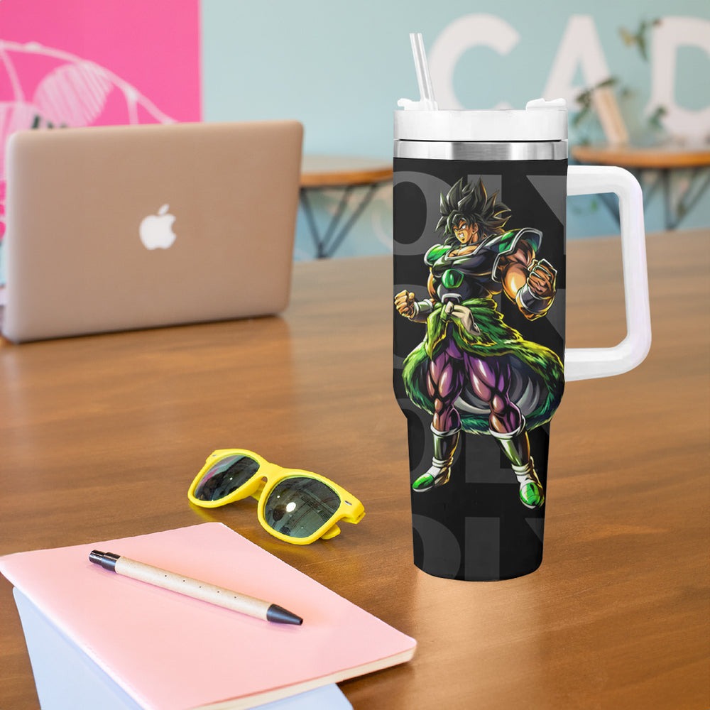 Broly - Dragon Ball Tumbler With Handle Anime Style TS04 Broly - Dragon Ball Tumbler With Handle Anime Style TS04