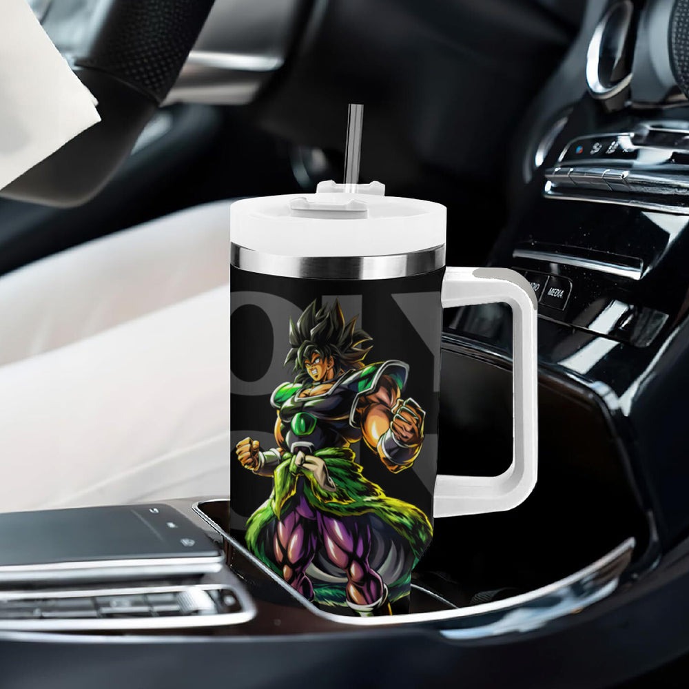 Broly - Dragon Ball Tumbler With Handle Anime Style TS04 Broly - Dragon Ball Tumbler With Handle Anime Style TS04