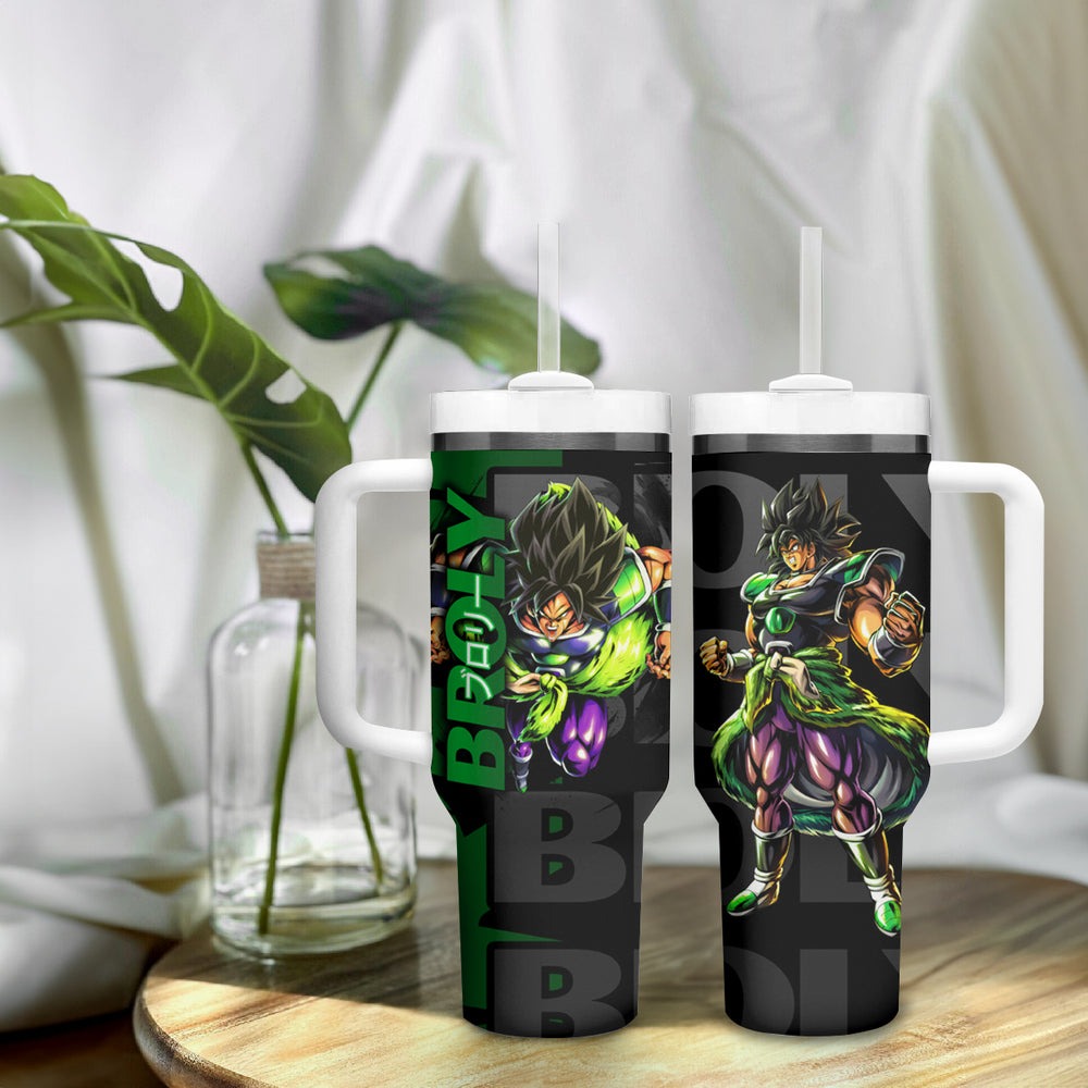 Broly - Dragon Ball Tumbler With Handle Anime Style TS04 Broly - Dragon Ball Tumbler With Handle Anime Style TS04