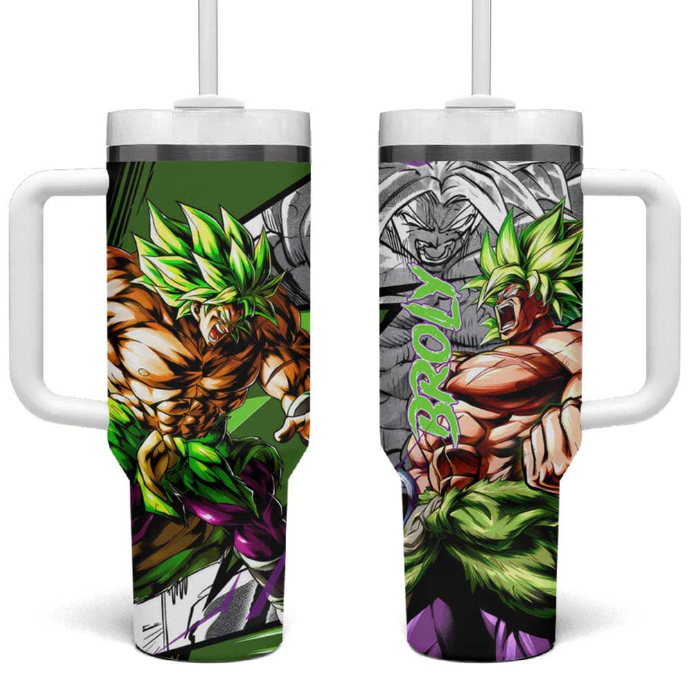 Broly Legendary - Dragon Ball Tumbler With Handle Anime Mix Manga Style TS04 Broly Legendary - Dragon Ball Tumbler With Handle Anime Mix Manga Style TS04