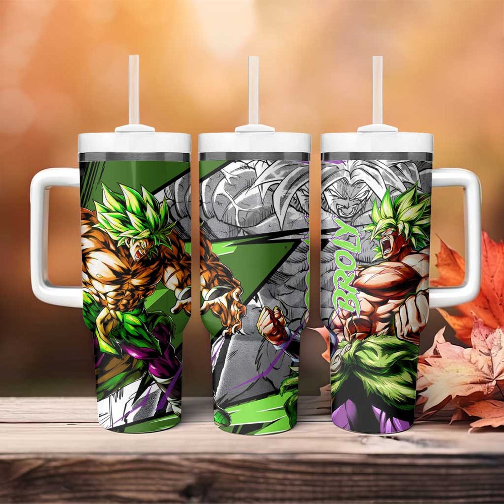Broly Legendary - Dragon Ball Tumbler With Handle Anime Mix Manga Style TS04 Broly Legendary - Dragon Ball Tumbler With Handle Anime Mix Manga Style TS04