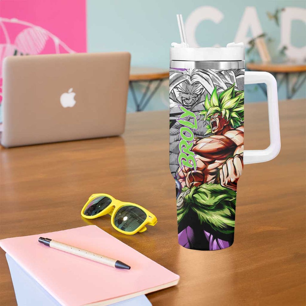 Broly Legendary - Dragon Ball Tumbler With Handle Anime Mix Manga Style TS04 Broly Legendary - Dragon Ball Tumbler With Handle Anime Mix Manga Style TS04