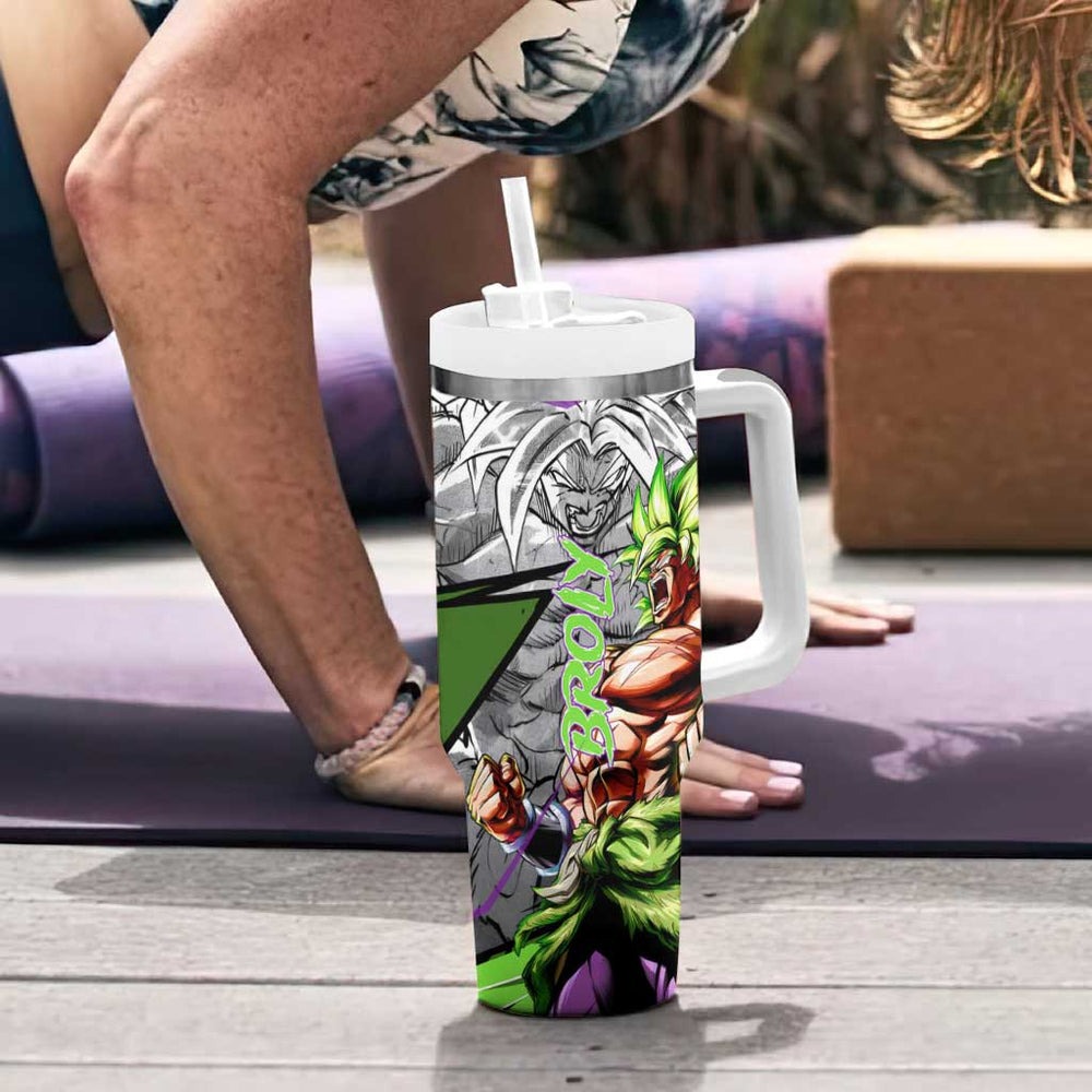 Broly Legendary - Dragon Ball Tumbler With Handle Anime Mix Manga Style TS04 Broly Legendary - Dragon Ball Tumbler With Handle Anime Mix Manga Style TS04