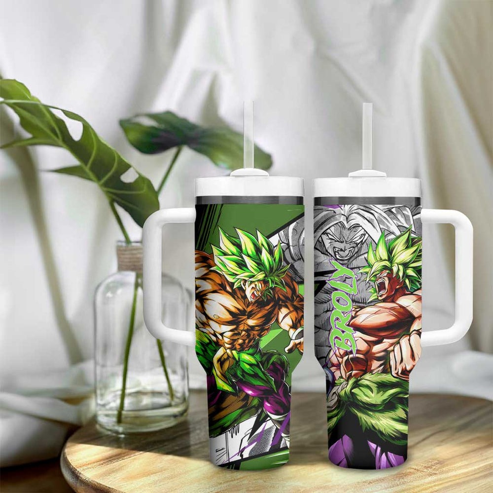 Broly Legendary - Dragon Ball Tumbler With Handle Anime Mix Manga Style TS04 Broly Legendary - Dragon Ball Tumbler With Handle Anime Mix Manga Style TS04