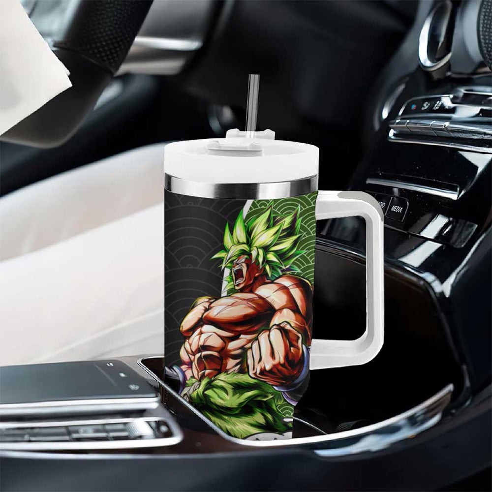 Broly Legendary Japanese Kanagawa - Dragon Ball Tumbler With Handle Anime Japan Style TS04 Broly Legendary Japanese Kanagawa - Dragon Ball Tumbler With Handle Anime Japan Style TS04
