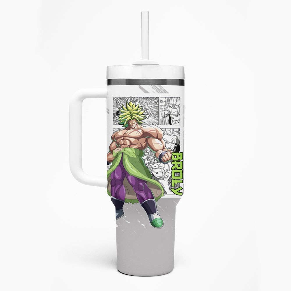 Broly Legendary SSJ Tumbler With Handle Dragon Ball Mix Anim Broly Legendary SSJ Tumbler With Handle Dragon Ball Mix Anim