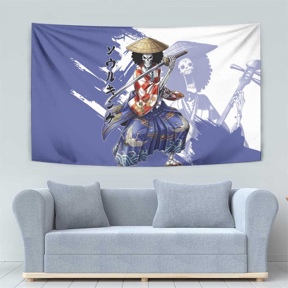 Brook in Wano Samurai Attire Tumbler With Handle Soul King Brook - Traditional Japanese Style TS04 Brook in Wano Samurai Attire Tumbler With Handle Soul King Brook - Traditional Japanese Style TS04