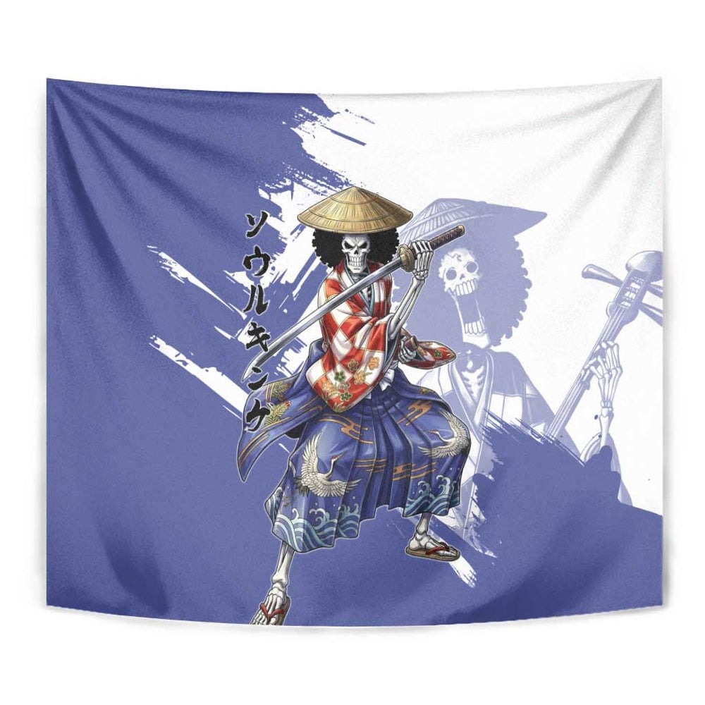 Brook in Wano Samurai Attire Tumbler With Handle Soul King Brook - Traditional Japanese Style TS04 Brook in Wano Samurai Attire Tumbler With Handle Soul King Brook - Traditional Japanese Style TS04