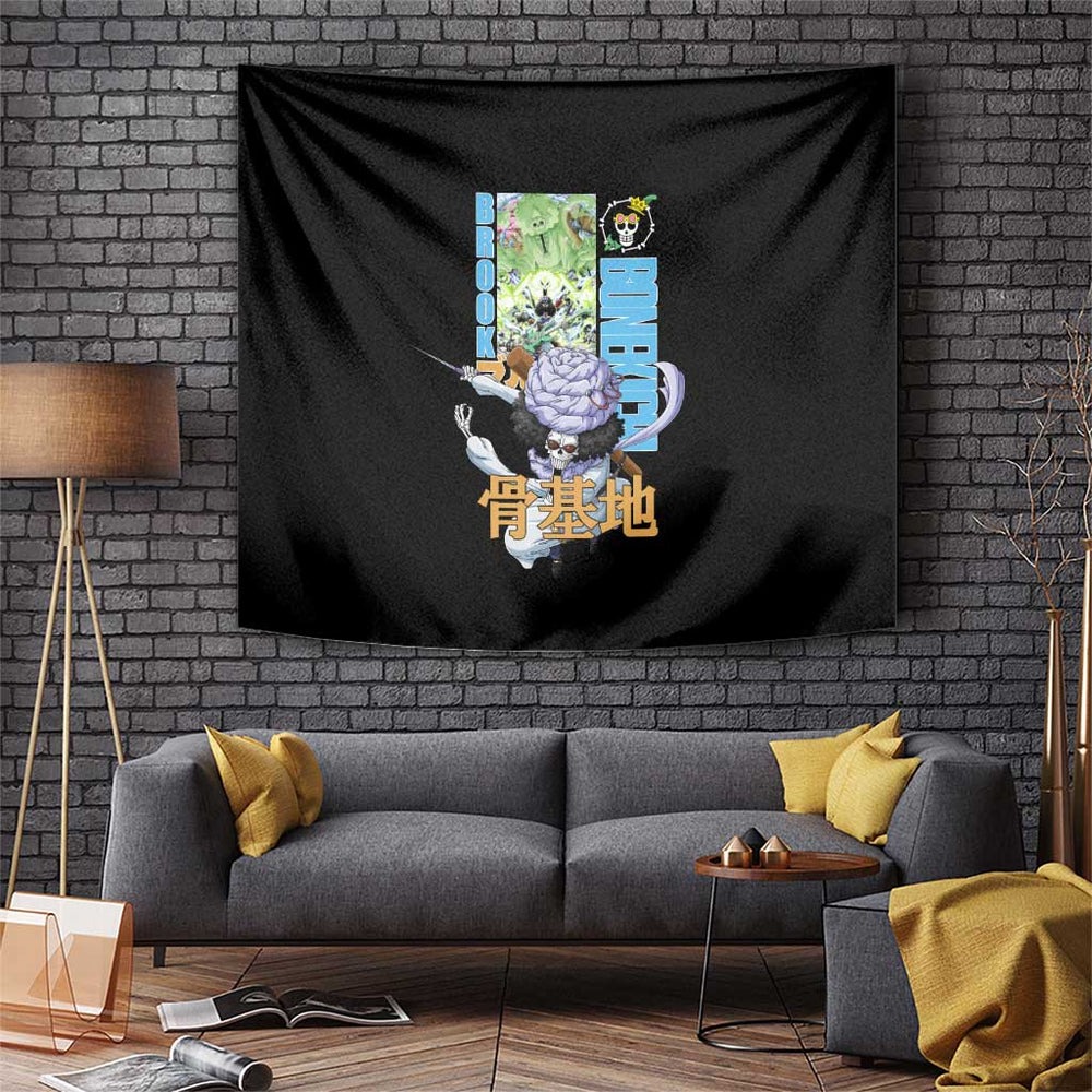 Brook V2 One Piece Tapestry Anime Style TS04 Brook V2 One Piece Tapestry Anime Style TS04