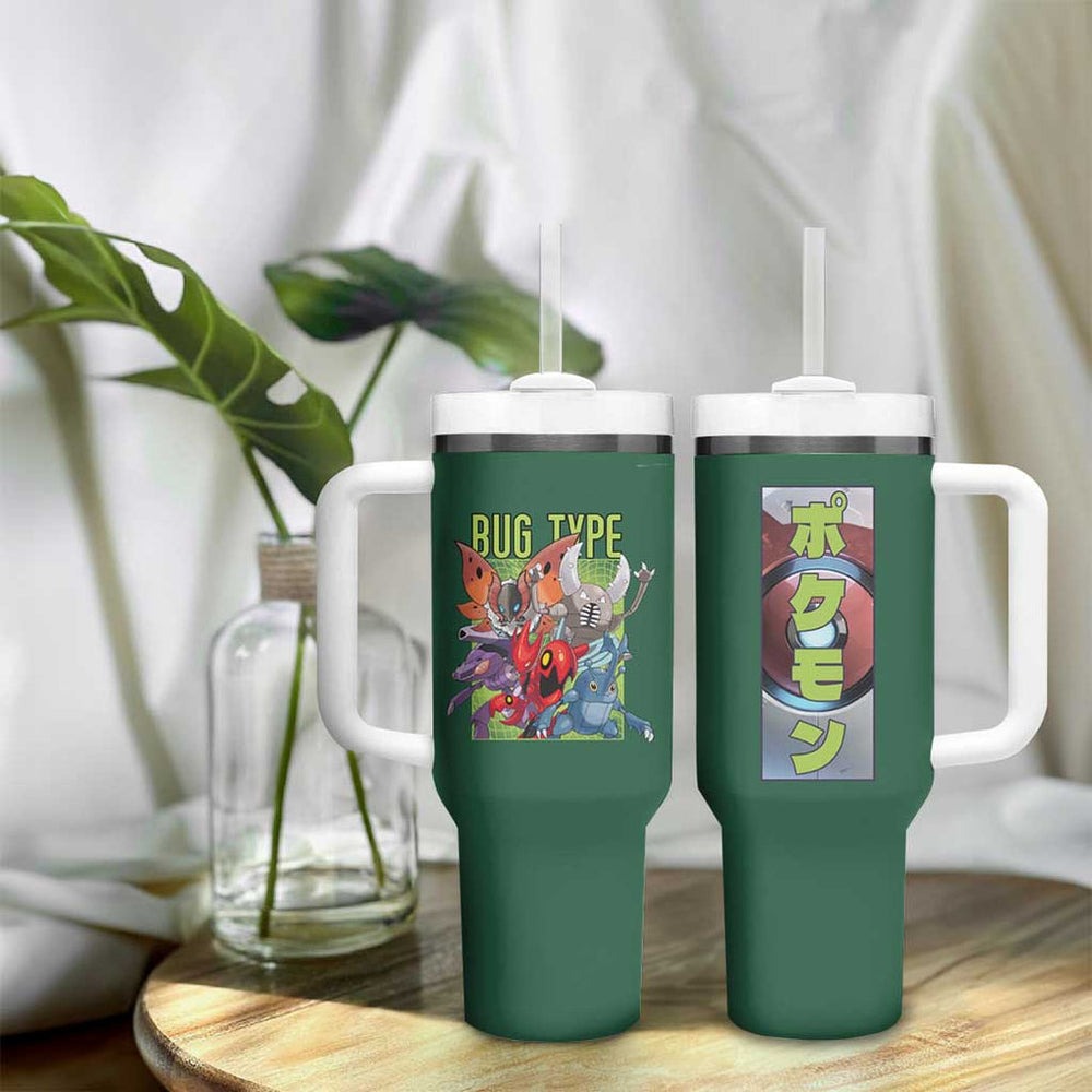 Bug Type Poke Tumbler With Handle Anime Style TS04 Bug Type Poke Tumbler With Handle Anime Style TS04