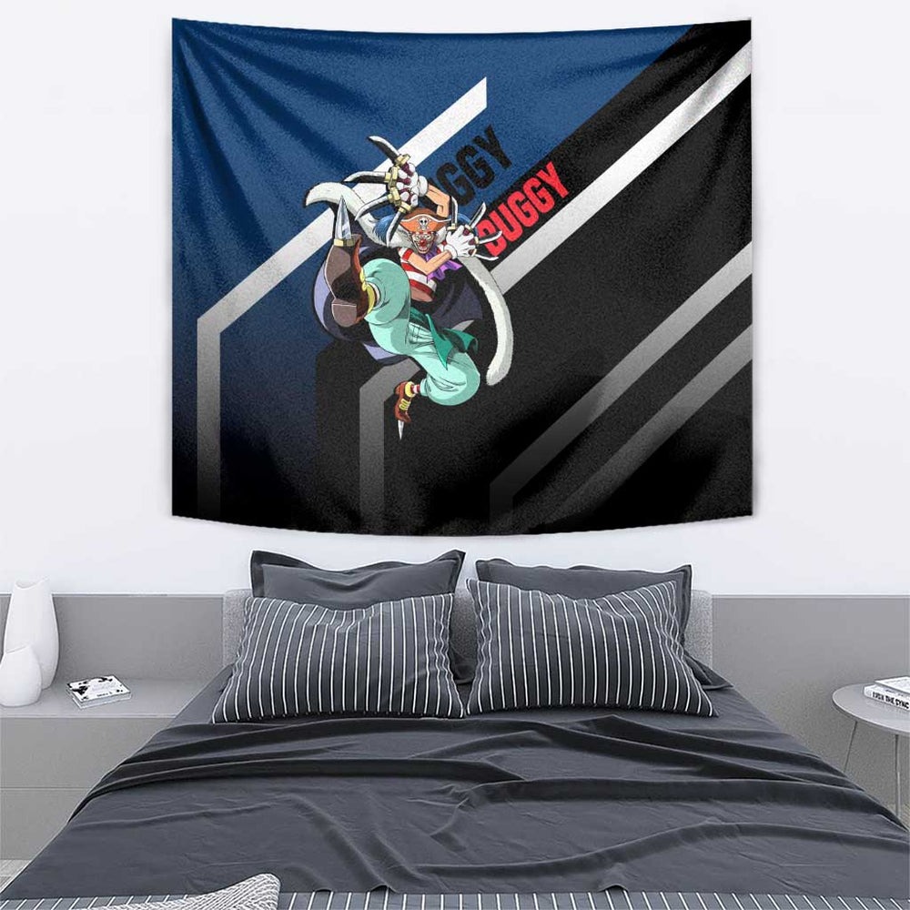 Buggy One Piece Tapestry Anime Style TS04