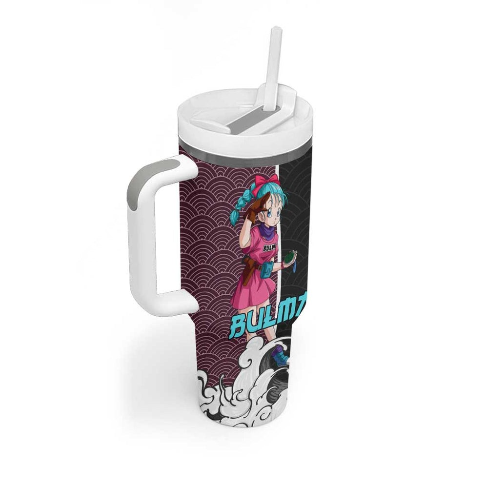 Bulma Japanese Kanagawa - Dragon Ball Z Tumbler With Handle Anime Japan Style TS04 Bulma Japanese Kanagawa - Dragon Ball Z Tumbler With Handle Anime Japan Style TS04