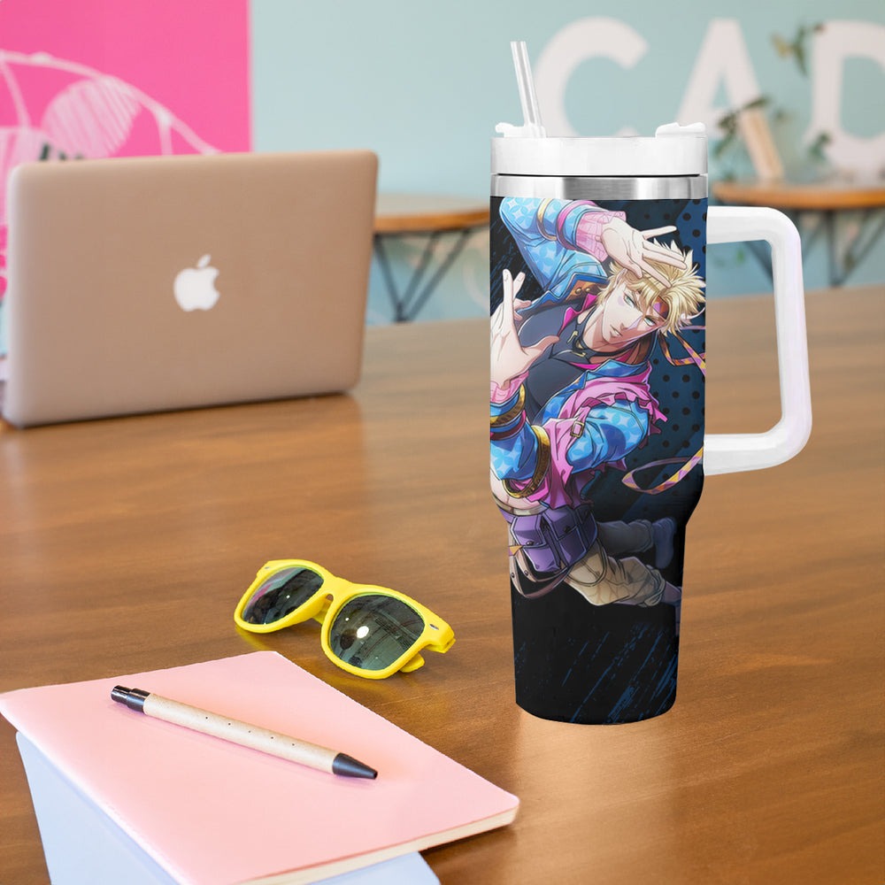 Caesar Anthonio Zeppeli Tumbler With Handle JJBAs TS04 Caesar Anthonio Zeppeli Tumbler With Handle JJBAs TS04