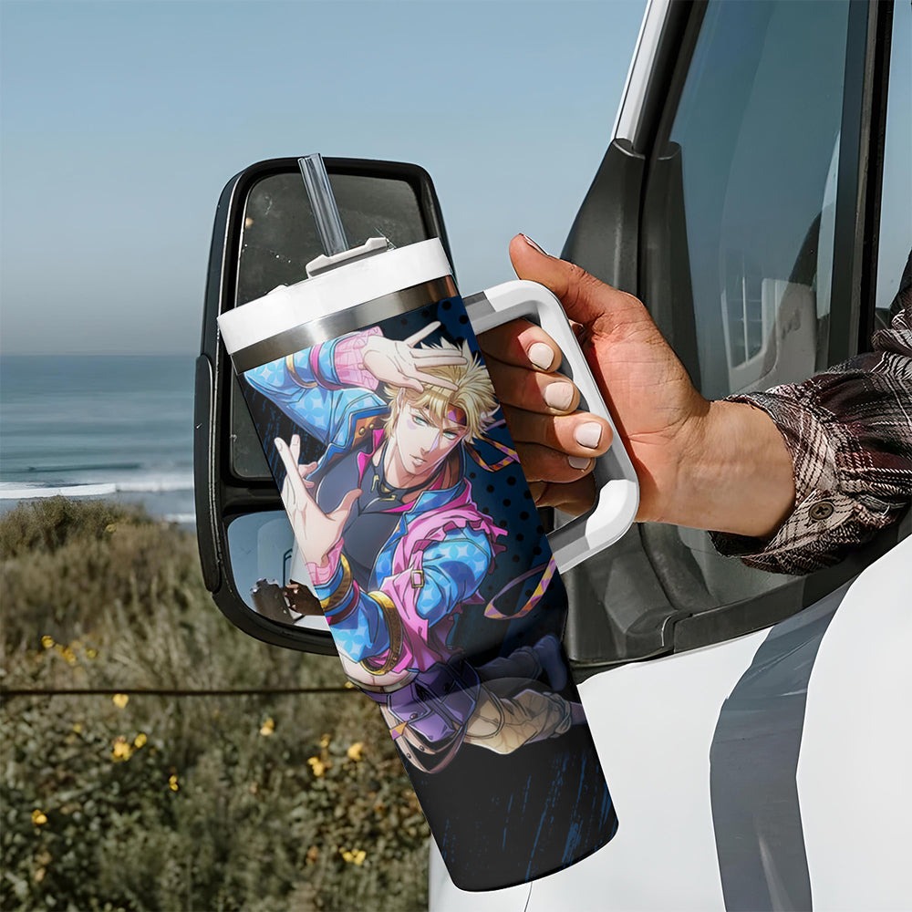 Caesar Anthonio Zeppeli Tumbler With Handle JJBAs TS04 Caesar Anthonio Zeppeli Tumbler With Handle JJBAs TS04