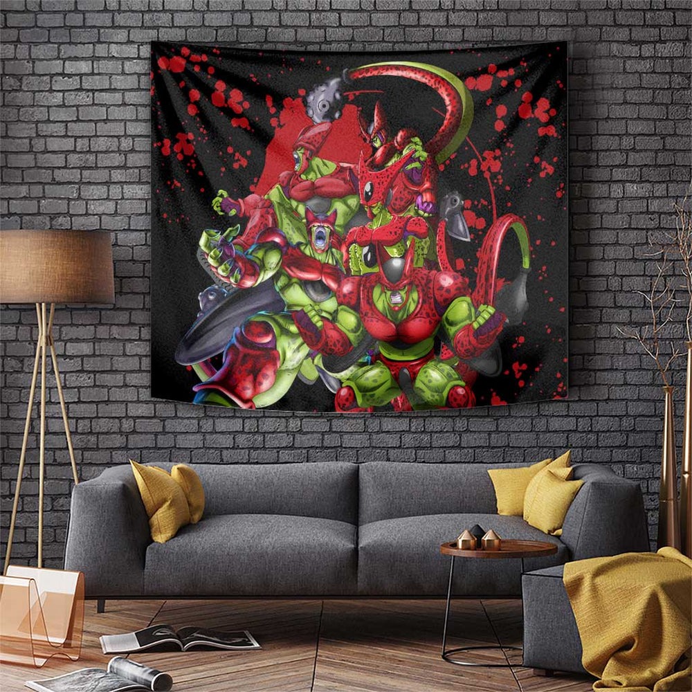 Cell Max - Dragon Ball Tapestry Anime Art Style TS04 Cell Max - Dragon Ball Tapestry Anime Art Style TS04