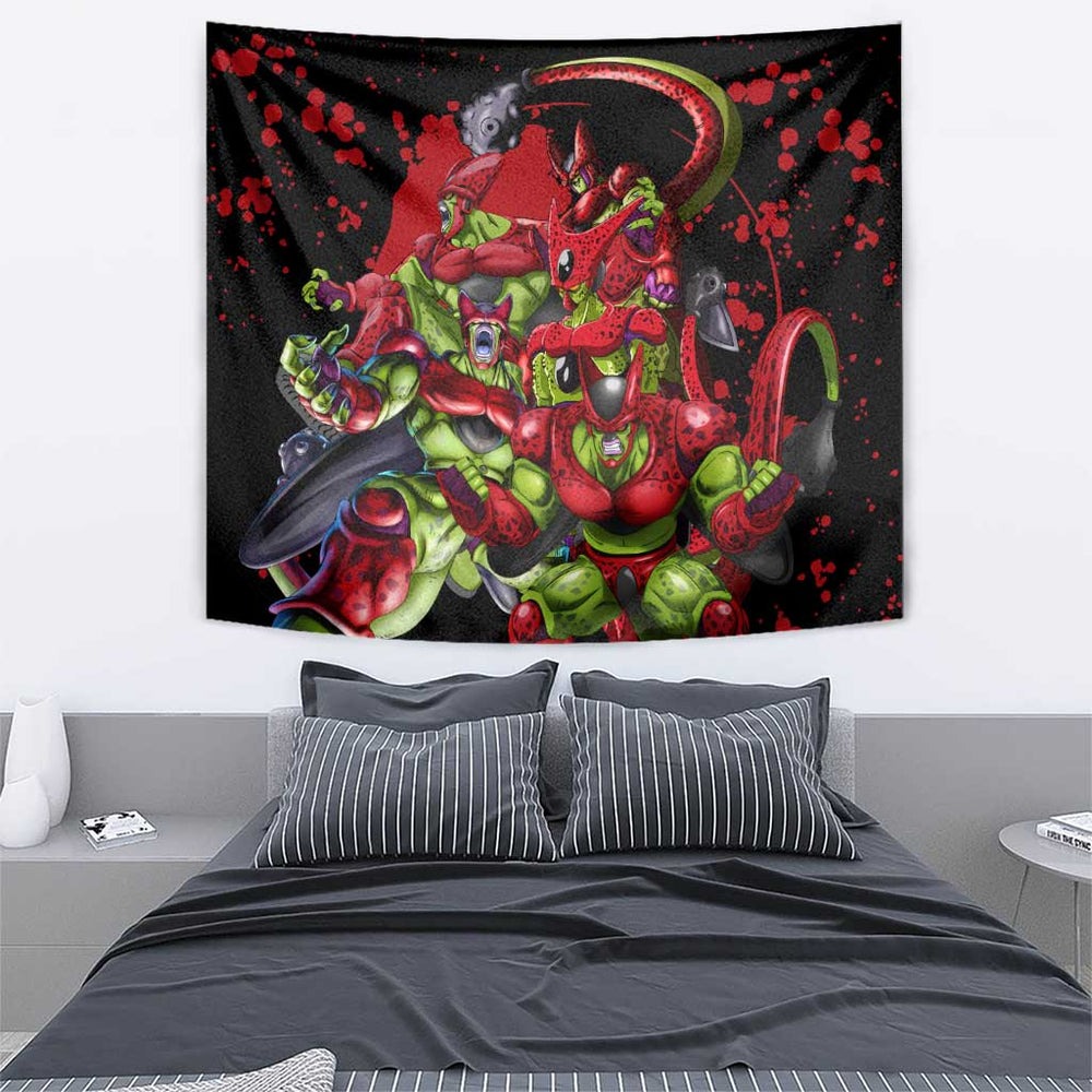 Cell Max - Dragon Ball Tapestry Anime Art Style TS04 Cell Max - Dragon Ball Tapestry Anime Art Style TS04