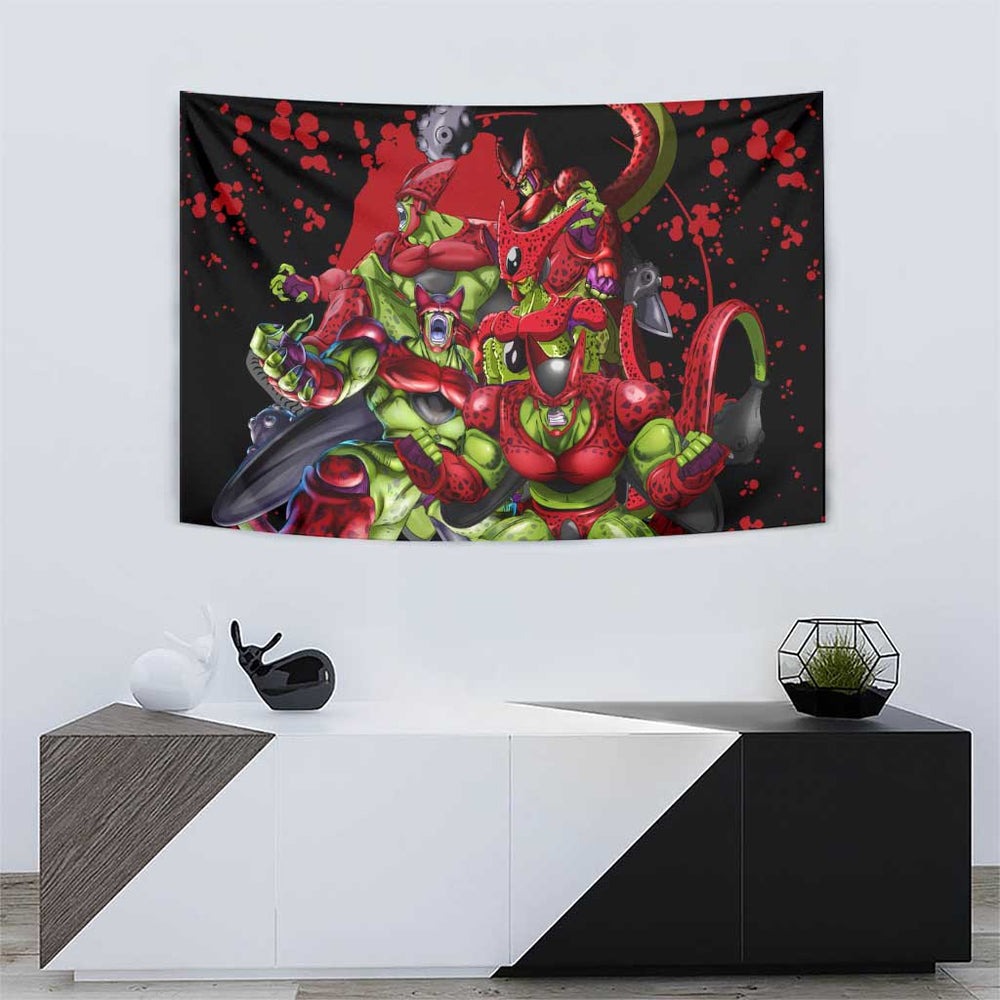 Cell Max - Dragon Ball Tapestry Anime Art Style TS04 Cell Max - Dragon Ball Tapestry Anime Art Style TS04
