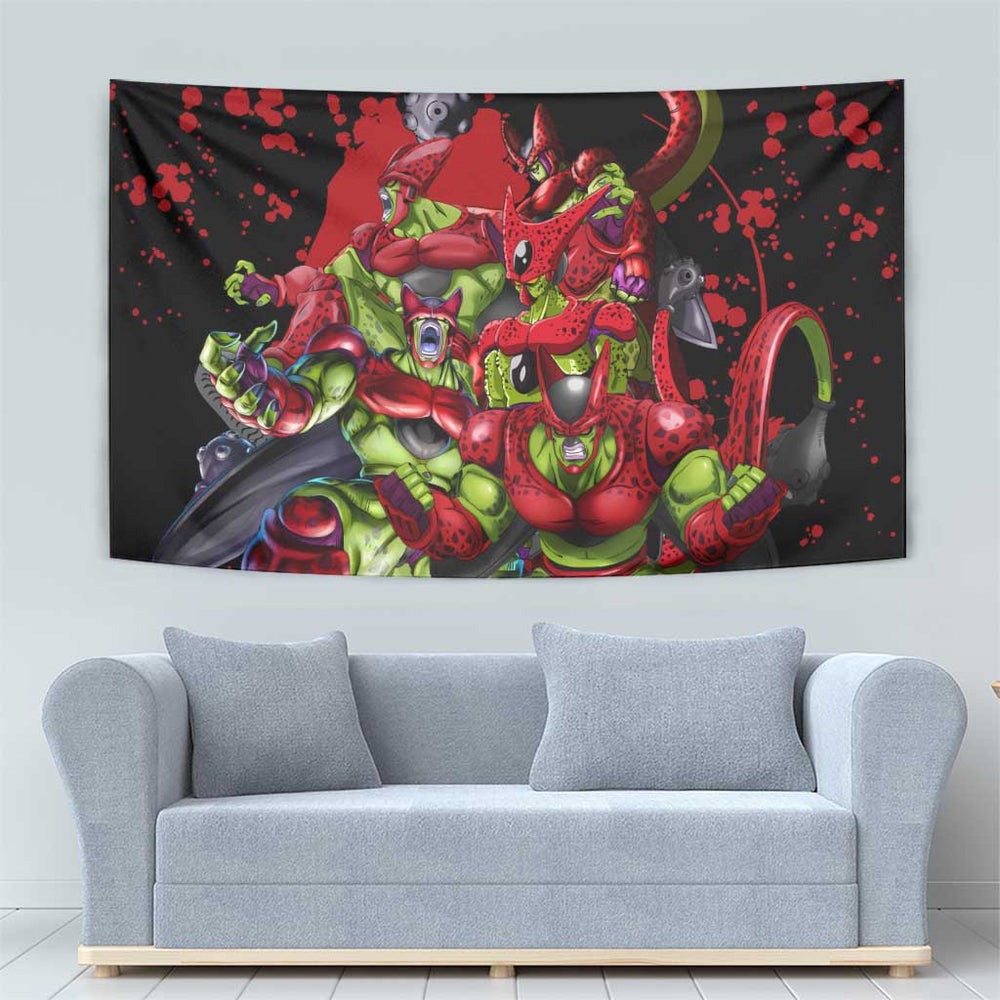 Cell Max - Dragon Ball Tapestry Anime Art Style TS04 Cell Max - Dragon Ball Tapestry Anime Art Style TS04