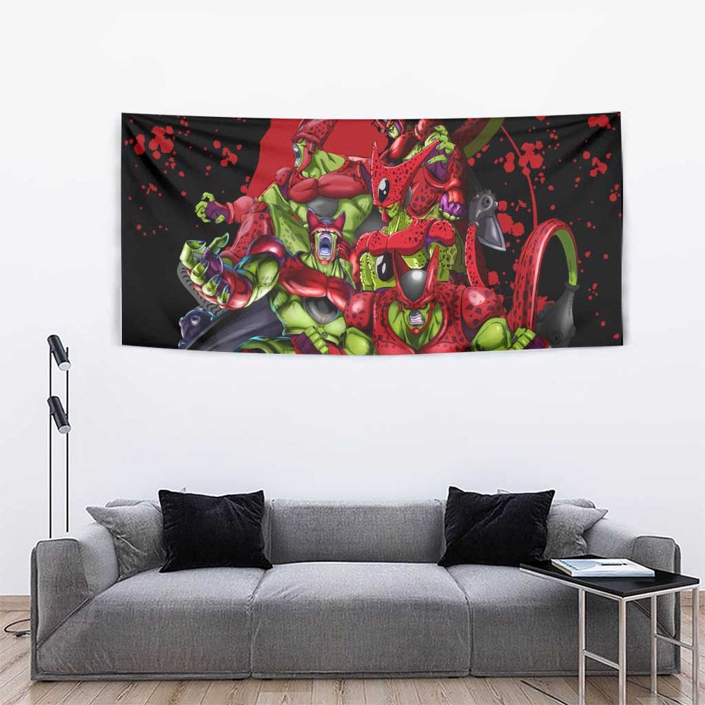 Cell Max - Dragon Ball Tapestry Anime Art Style TS04 Cell Max - Dragon Ball Tapestry Anime Art Style TS04