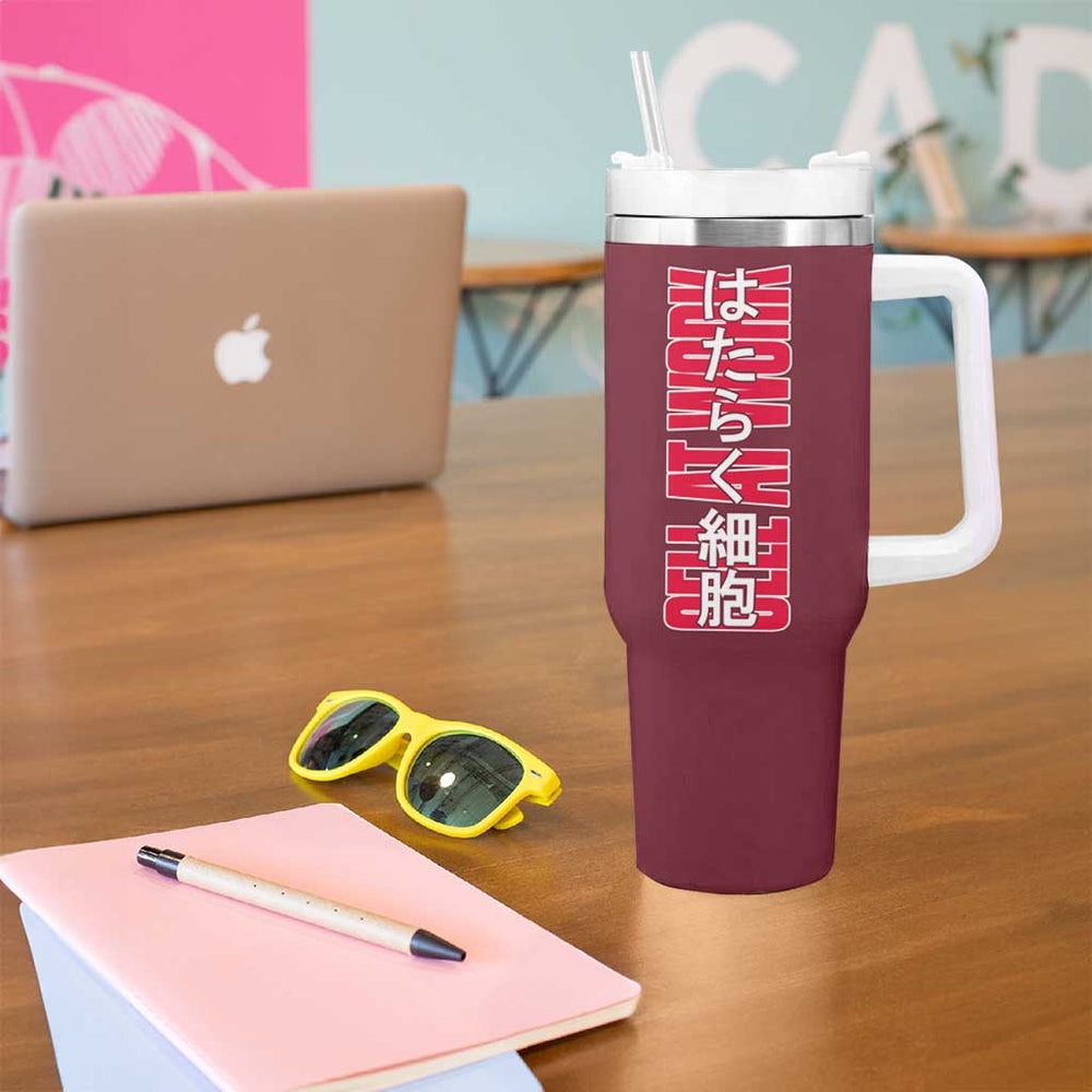 Cells at Work Tumbler With Handle Japan Anime Style TS04 Cells at Work Tumbler With Handle Japan Anime Style TS04