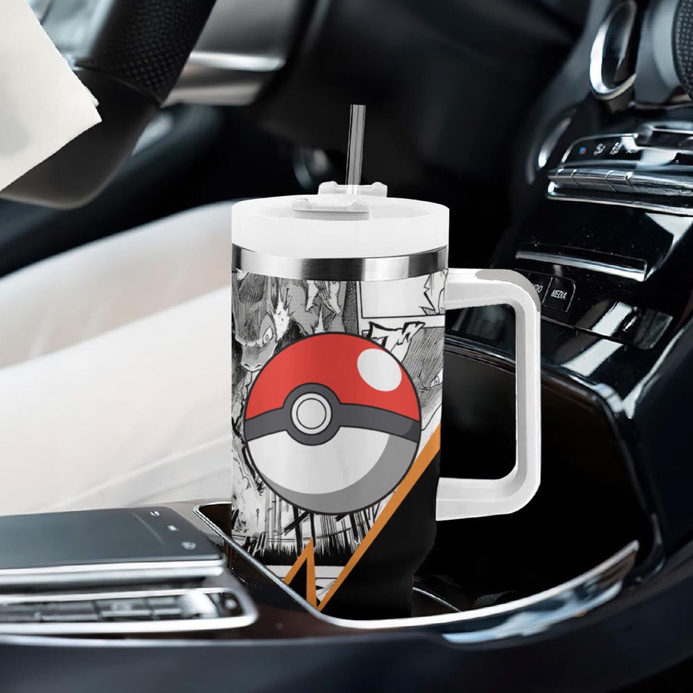Charizard Tumbler With Handle Mix Manga TS04 Charizard Tumbler With Handle Mix Manga TS04