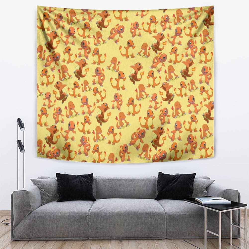 Charmander Pattern Style Tapestry TS04 Charmander Pattern Style Tapestry TS04