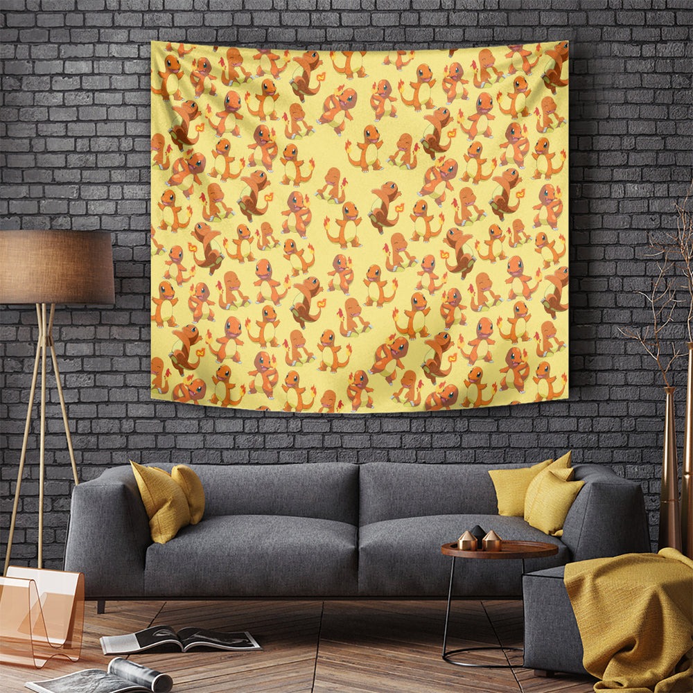 Charmander Pattern Style Tapestry TS04 Charmander Pattern Style Tapestry TS04