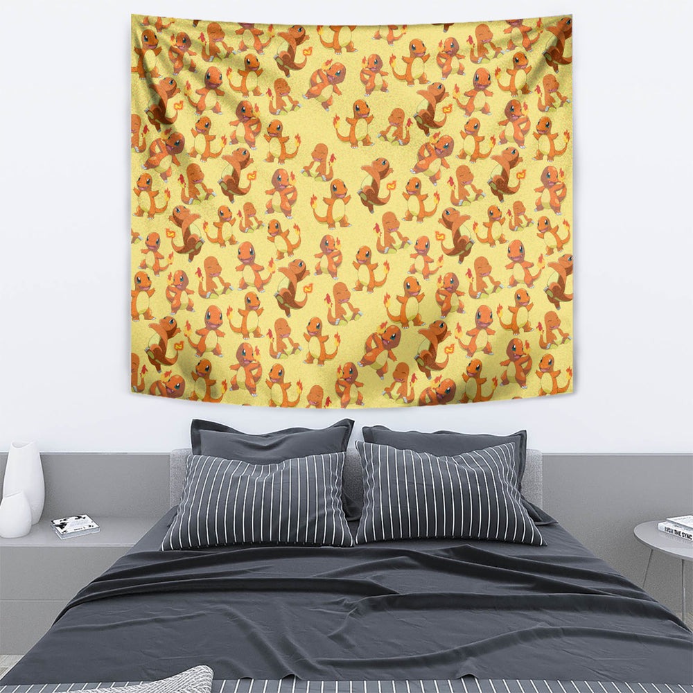 Charmander Pattern Style Tapestry TS04 Charmander Pattern Style Tapestry TS04