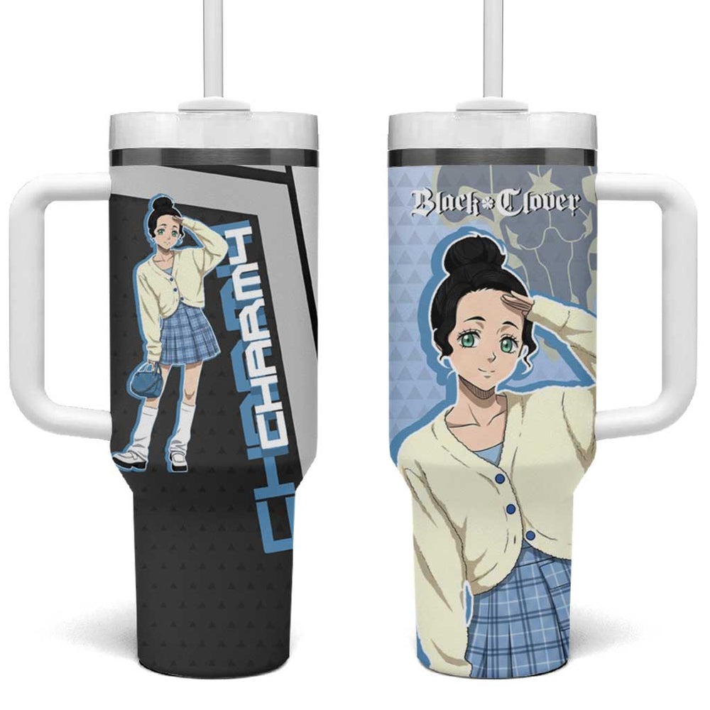 Charmy Pappitson Tumbler With Handle Soft Pastel Anime Style TS04 Charmy Pappitson Tumbler With Handle Soft Pastel Anime Style TS04