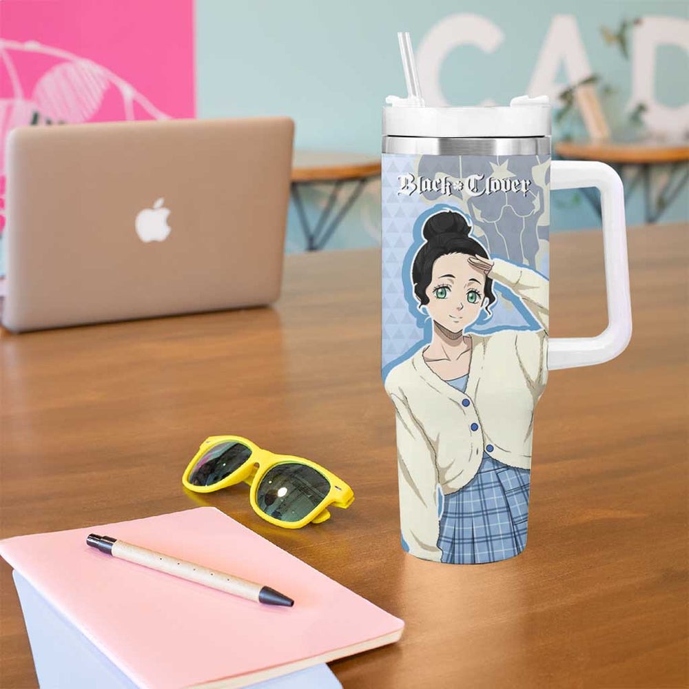 Charmy Pappitson Tumbler With Handle Soft Pastel Anime Style TS04 Charmy Pappitson Tumbler With Handle Soft Pastel Anime Style TS04