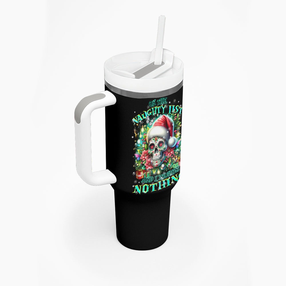 Christmas Skull Tumbler With Handle Christmas Tree Skull DT01 Christmas Skull Tumbler With Handle Christmas Tree Skull DT01