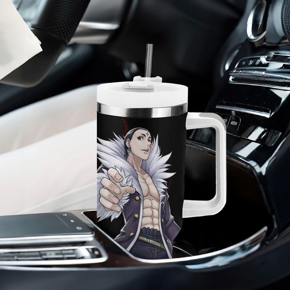 Chrollo Lucilfer Phantom Troupe Tumbler With Handle Hunter X Hunter - Anime Style TS04 Chrollo Lucilfer Phantom Troupe Tumbler With Handle Hunter X Hunter - Anime Style TS04