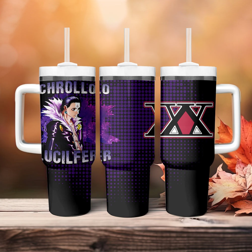 Chrollo Lucilfer Tumbler With Handle Hunter X Hunter TS04 Chrollo Lucilfer Tumbler With Handle Hunter X Hunter TS04