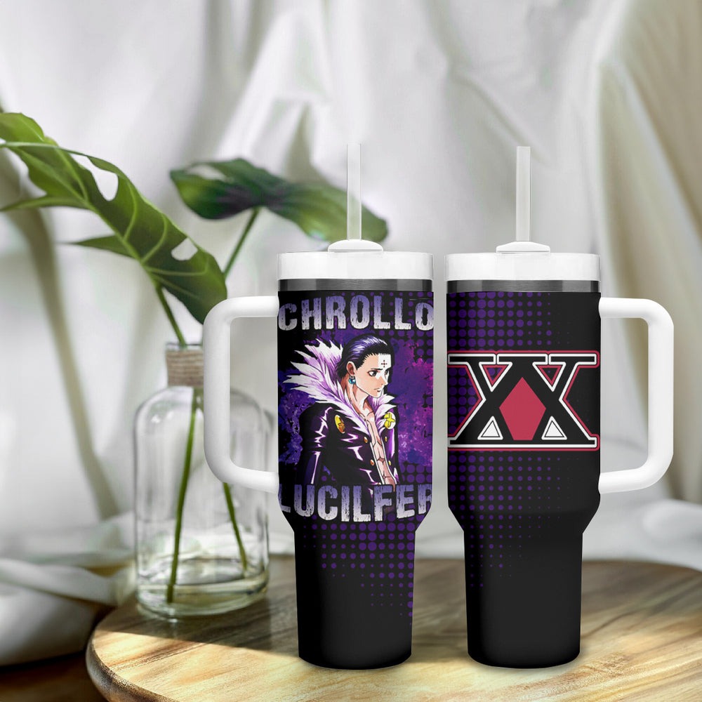 Chrollo Lucilfer Tumbler With Handle Hunter X Hunter TS04 Chrollo Lucilfer Tumbler With Handle Hunter X Hunter TS04