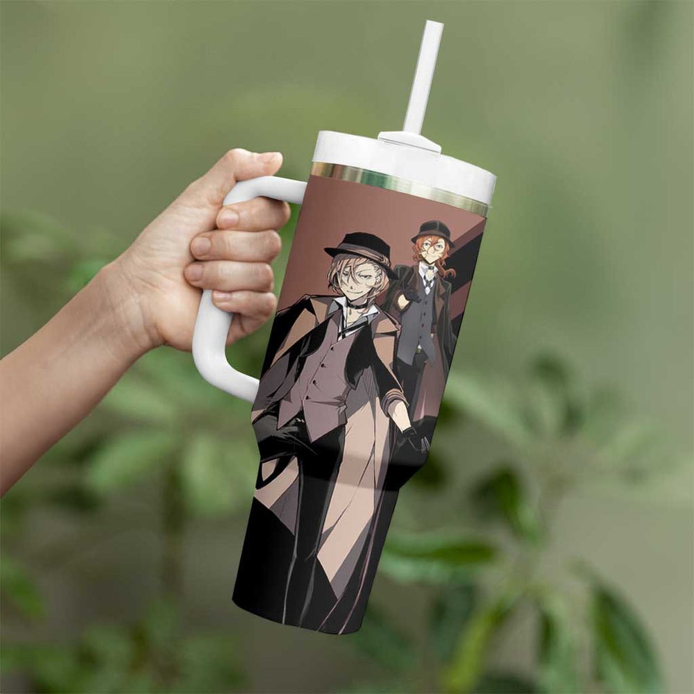 Chuuya Nakahara Tumbler With Handle Anime Style TS04 Chuuya Nakahara Tumbler With Handle Anime Style TS04