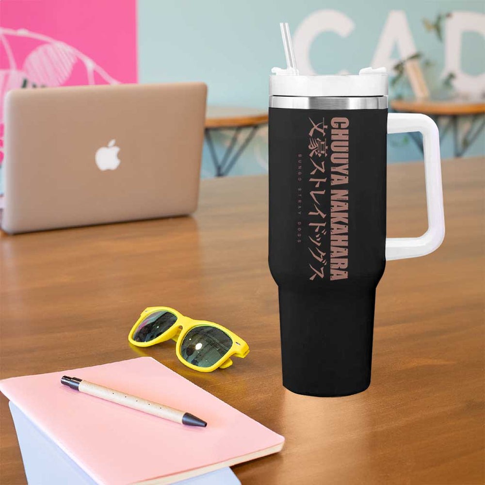 Chuuya Nakahara Tumbler With Handle Anime Style TS04 Chuuya Nakahara Tumbler With Handle Anime Style TS04