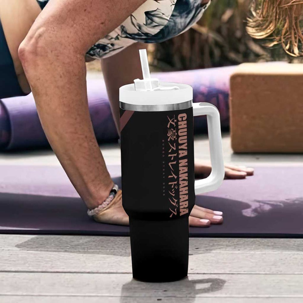 Chuuya Nakahara Tumbler With Handle Anime Style TS04 Chuuya Nakahara Tumbler With Handle Anime Style TS04