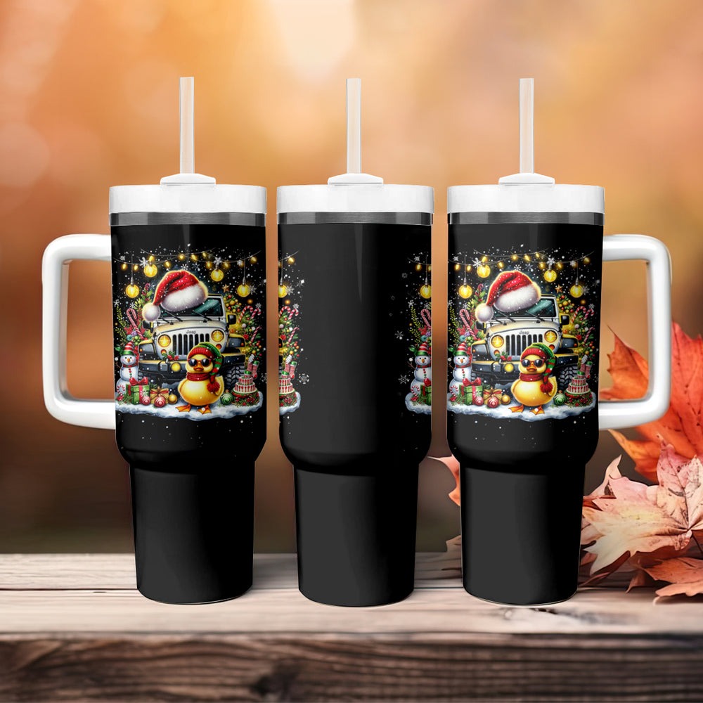 Colorful Jeep Tumbler With Handle Ain't Nothing But Jeep Thang! DT01 Colorful Jeep Tumbler With Handle Ain't Nothing But Jeep Thang! DT01