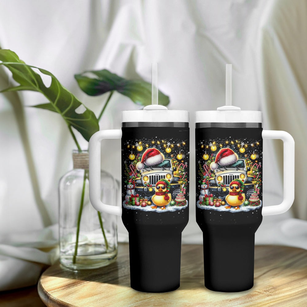 Colorful Jeep Tumbler With Handle Ain't Nothing But Jeep Thang! DT01 Colorful Jeep Tumbler With Handle Ain't Nothing But Jeep Thang! DT01