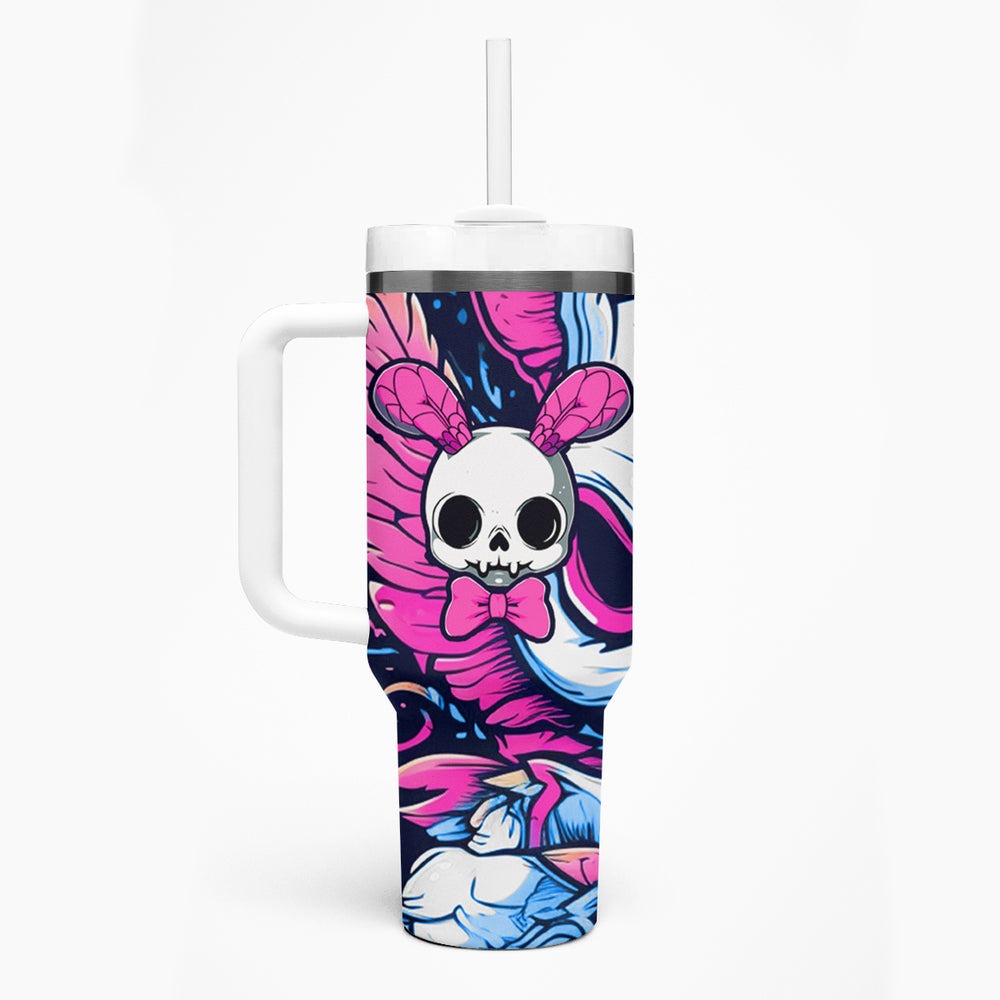 Crazy Rabbit Lady Tumbler With Handle TS04 Crazy Rabbit Lady Tumbler With Handle TS04