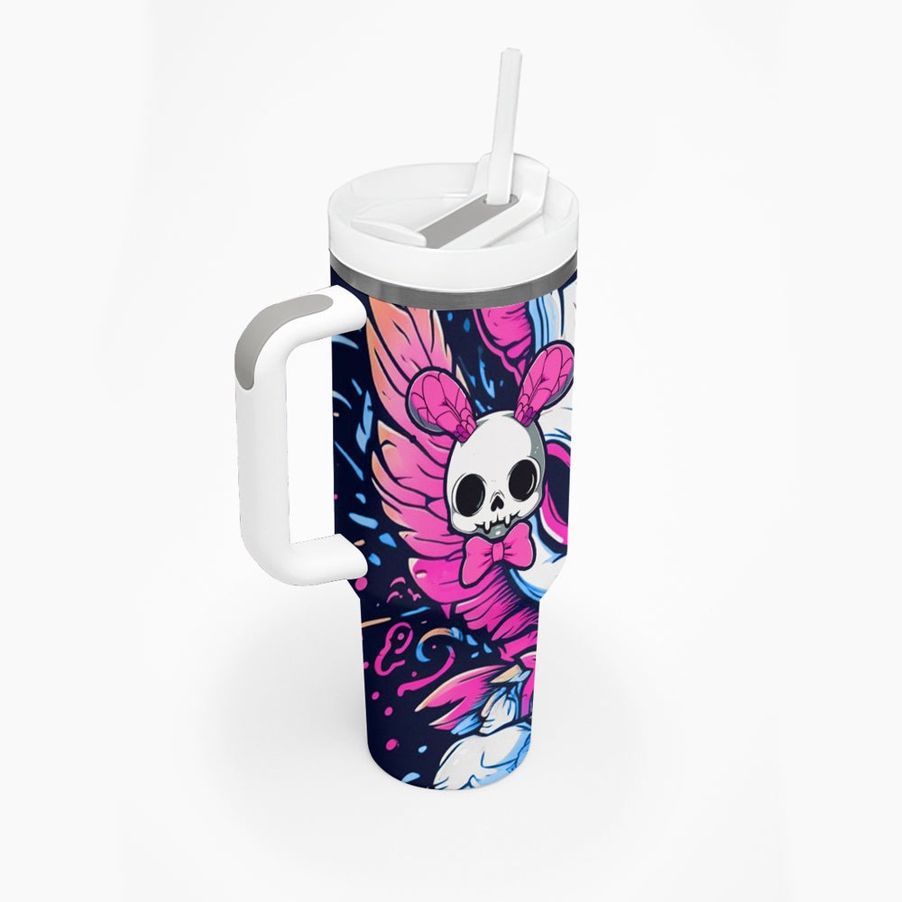Crazy Rabbit Lady Tumbler With Handle TS04 Crazy Rabbit Lady Tumbler With Handle TS04