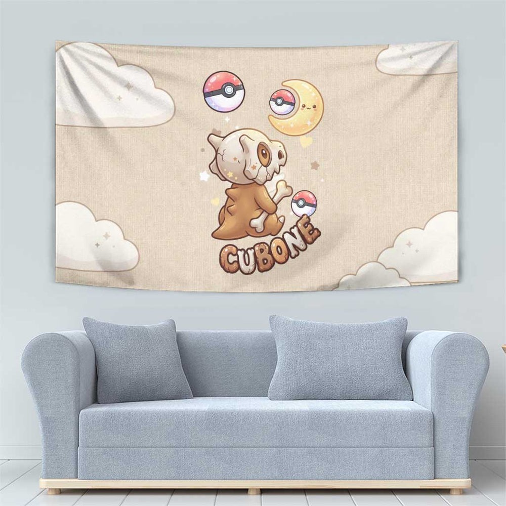 Cubone Tapestry Soft Pastel Dreamcore Aesthetic TS04 Cubone Tapestry Soft Pastel Dreamcore Aesthetic TS04